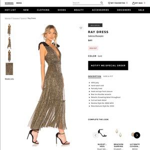 Beautiful gold comfortable dress